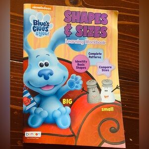 Blues Clues Shapes and Sizes Learning Workbook